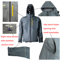 Chaqueta Softshell Impermeable y Cortavientos de Poliéster y Spandex, Elástica, Cómoda para Exteriores, Uniforme de Trabajo, Chaqueta de Trabajo con Logotipo Personalizado