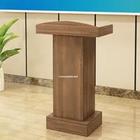 לוח צפיפות לוח עיצוב פשוט עץ מסחרי להרצאה קבלת שירות לקוחות מארח & emcee