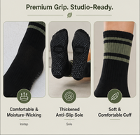 Chaussettes de yoga personnalisées antidérapantes, respirantes et confortables, chaussettes de fitness et de Pilates sur mesure