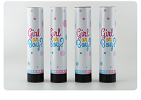 Canon à confettis de révélation de sexe rose et bleu de taille personnalisée