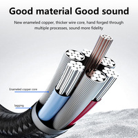 Câble audio stéréo haute fidélité 3,5 mm vers 3,5 mm, 1,5 m, tressé en nylon, pour ordinateur portable, smartphone, voiture, home cinéma, OEM/ODM