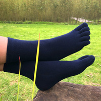 Vente en gros de chaussettes de compression de haute qualité Sport Gym anti-dérapant Coussin barre Coolmax Cinq doigts 5 orteils Chaussettes