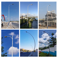 XINTONG 6m 8m 10m 12m Poste de acero galvanizado cónico octogonal Poste de lámpara de brazo simple doble Poste de luz de calle
