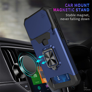 Cover Protettiva Antiurto per OPPO Realme C51/Realme <span class=keywords><strong>C53</strong></span> con Copri Fotocamera Scorrevole, Anello di Supporto Integrato e Slot Nascosto per Carte - Product Image 3