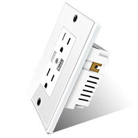 米国市場向け<span class=keywords><strong>IoT</strong></span>スマートホームオートメーションWIFIスマートダブル電源コンセント - Product Image 4