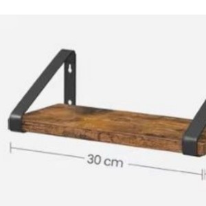 Mdf <b>Wall</b> <b>Shelf</b> Rectangle <b>Wall</b> <b>Mounted</b> Storage <b>Shelf</b> For Behind Doors On <b>Walls</b> Distressed Retro Color - Product Image 4