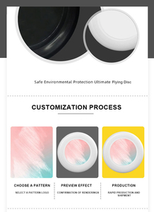 Wholesale Heada Custom Logo Custom Pattern Portable Letterpress Printed PE <b>Plastic</b> Pet Dog Saucer Flying Toy Promotional Toys - Product Image 4