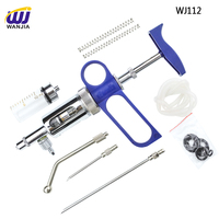 Vaccinateur automatique 10 ml auto-remplissable, seringue en laiton chromé et plastique WANJIA WJ112