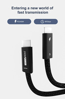 Cable Thunderbolt 5 de 80 Gbps, Compatible con Pantalla Multi 16K, Datos Bidireccionales, Carga Rápida de 240 W, 5 A, Cable USB5 para Teléfono