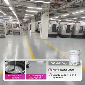 Suministro de fábrica: Revestimiento de suelo epoxi antiestático ESD para fábricas textiles vacías, plantas de hilatura, superficie epoxi completa sin telares - Product Image 1