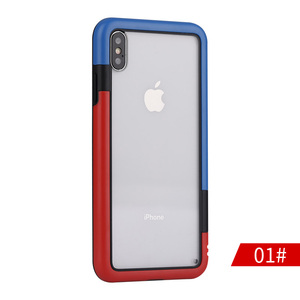 En stock <span class=keywords><strong>anti</strong></span> <span class=keywords><strong>chute</strong></span> double couleur acrylique transparent pour iphone X/XSM/XR - Product Image 2