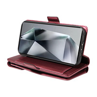Étui de téléphone en TPU avec fente pour cartes pour femmes pour Samsung Galaxy S26 Ultra S25 FE A16 A06 Note 9 A34 Fermeture magnétique Étui à rabat en cuir PU