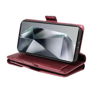 Funda de Teléfono con Ranura para Tarjetas para Mujer, Funda de TPU para <span class=keywords><strong>Samsung</strong></span> Galaxy S26 Ultra S25 <span class=keywords><strong>FE</strong></span> A16 A06 Note 9 A34, Cierre Magnético, Funda Tipo Libro de Cuero PU - Product Image 3