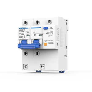 ANDELI ADB3-125LE-2P ミニチュア100アンペアMCB <span class=keywords><strong>RCCB</strong></span> 25A C特性曲線遮断容量 3P ポリエステル＆銅 380V 50/60Hz レール取り付け - Product Image 2