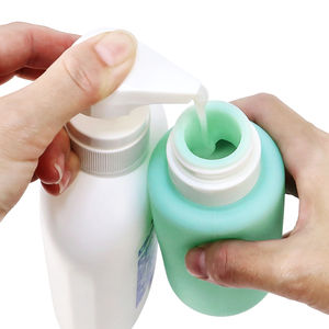 زجاجات وحاويات كبيرة من هلام الاستحمام الشامبو ، متعددة الوظائف مانعة للتسرب من السيليكون قابلة لإعادة الاستخدام ، متعددة الوظائف ، لأغراض السفر - Product Image 3