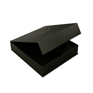 Biểu Tượng Tùy Chỉnh Các Tông Có Thể Gập Lại Hộp Quà Tặng Màu Đen Gấp Từ Đóng Mở Bao Bì Giấy Với Lớp Lót Bọt - Product Image 3