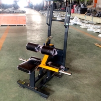 Machine à Squat pour les Hanches à Charge de Plaques, Équipement de Musculation Professionnel Robuste à Châssis en Acier pour Usage Commercial