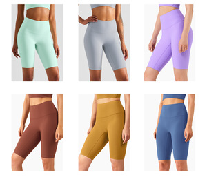 <span class=keywords><strong>Pantaloncini</strong></span> sportivi da Fitness in bicicletta Leggings <span class=keywords><strong>stretti</strong></span> a vita alta da ginnastica <span class=keywords><strong>pantaloncini</strong></span> da Yoga senza cuciture <span class=keywords><strong>neri</strong></span> da donna - Product Image 3