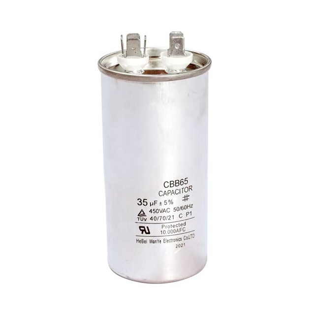 CBB65 SH AC Motor Run Start Capacitor 9uf-30uf 450V Aluminum Alloy Air Conditioner & Heater Parts CBB65A Capacitor