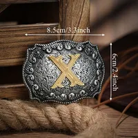 2025 européen américain nouveau Western équestre tête de taureau boucle de ceinture alliage Antique Cowboy Cowgirl boucle 3D logo personnalisation