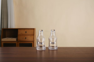 Carafe en verre cristallin pour saké japonais avec réservoir de glace, distributeur de vin chaud et pot à vin froid - Product Image 2