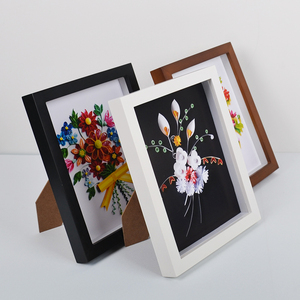 Nouveau design RS – Cadre <span class=keywords><strong>photo</strong></span> Shadow Box en verre noir et blanc, couleurs variées, profondeur 1,7 cm, pour la décoration intérieure – Vente en gros - Product Image 1