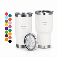 Tasse de bouteille thermique personnalisée de 20oz flacons de tasse de voyage à café isolés à double paroi en acier inoxydable