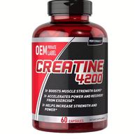 Capsules de créatine à marque privée, créatine universelle 300g, protéine pour la croissance musculaire, comprimés et capsules de créatine monohydrate Platinum