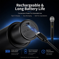 Microphone sans fil UHF 8 canaux BHA Y800, micro dynamique portable/casque, chargeur Type-C pour scène et église, nouvelle arrivée OEM
