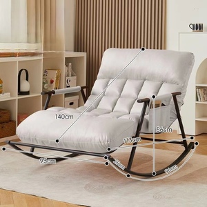 Mecedora nórdica moderna silla <span class=keywords><strong>de</strong></span> brazo tela <span class=keywords><strong>de</strong></span> microfibra hogar <span class=keywords><strong>Ciencia</strong></span> y Tecnología tela sala <span class=keywords><strong>de</strong></span> estar sillas - Product Image 3