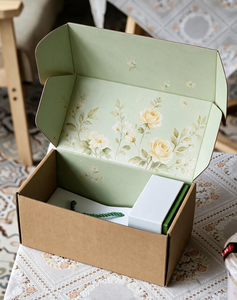 Cute Sheep Pattern Eco-Friendly <b>Folder</b> Handle Rectangle Shape Four Color Printing Corrugated Board Fashion Trend Craft <b>Box</b> - Product Image 2