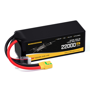 Batería LiPo Semisólida de 300Wh/kg, 44.4V 22000mAh, 12S 5C, Alta Densidad, para Drones Industriales UAV de Larga Duración, -40C - Product Image 2