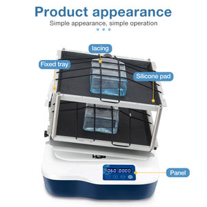 لمختبر منتج جديد رقمي 2 رف هزاز مداري 10-80 دورة في الدقيقة محرك بدون فرش هزاز - Product Image 4