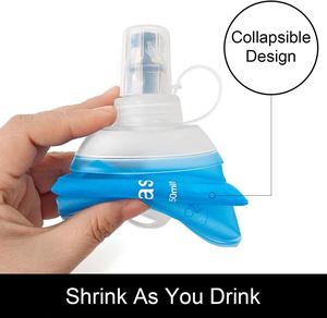 Custom Folding With Logo 150Ml 250Ml 500Ml Tpu Running Foldable <b>Kettle</b> Collapsible Soft Sports <b>Water</b> Bottle - Product Image 5