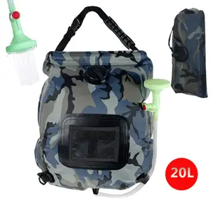 Eco Beach Ultraleichte Reise wanderung Heizung Dusche 5 Gallonen Heißwasser rohr Tasche Outdoor Solar Camping Dusch tasche