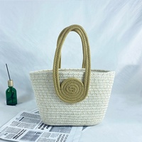 Sac à main en corde de coton, sac tissé tendance pour femmes, plage d'été B&L