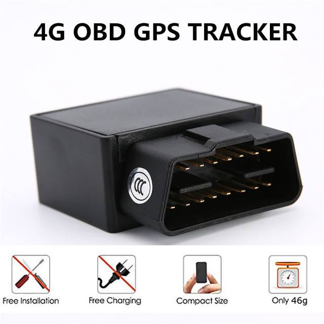 4G Mini OBD GPS Tracker for Car - Real-Time Location, Cloud Storage, Anti-Theft, LBS+Beidou+AGPS, Android IOS App