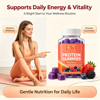Gummies Protéinés SYC BIO aux Baies Mixtes – Formule de Soutien Quotidien au Bien-être – 60 Unités 180g – OEM Marque Privée ODM