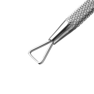 Instrument de soin personnel en acier inoxydable à double tête, grattoir à ongles réutilisable, pousse-cuticules professionnel durable pour salon - Product Image 3