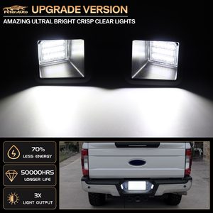 Convertidor de lámpara de matrícula LED blanca para FORD F250 F350 F450 Super Duty XL XLT LARIATKING <span class=keywords><strong>RANCH</strong></span> HC3Z13550 luces traseras de etiqueta NUEVO - Product Image 3