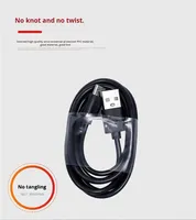 Câble de charge Type-C avec connecteurs USB-A et Type-C, longueur 1m, charge rapide et transfert de données, matériau PVC