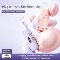 Power Bank Mini Portátil de Fábrica 5000mAh Batería Externa con Conector Cargador Rápido y Eficaz Tipo C para iPhone Samsung Huawei