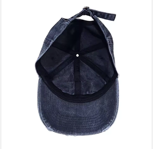 Custom Design Your Own 6 Panel Embroidered Patch Logo Baseball <strong>Cap</strong> <strong>Distressed</strong> Vintage Washed Dad Hats - Product Image 2