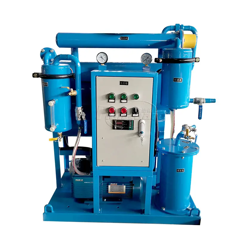 Pemasok profesional mesin filter minyak transformator dehidrasi vakum