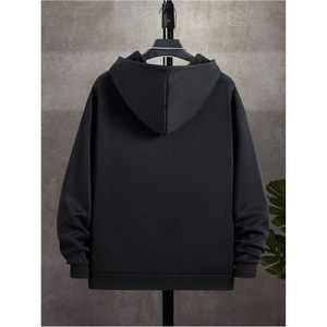 Sweat-shirt à capuche zippé classique pour homme avec poche, idéal pour l'automne - Product Image 1