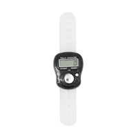 Compteur de Tasbih numérique LED à bouton unique avec boucle réglable pour le doigt