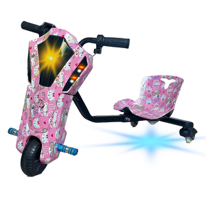 Trottinette électrique <span class=keywords><strong>3</strong></span> <span class=keywords><strong>roues</strong></span> pour enfants 36V <span class=keywords><strong>350W</strong></span>, avec fonctions de <span class=keywords><strong>drift</strong></span> et de torsion, modèle Crazy <span class=keywords><strong>360</strong></span> <span class=keywords><strong>Drift</strong></span> Cart, avec éclairage LED multicolore - Product Image 3