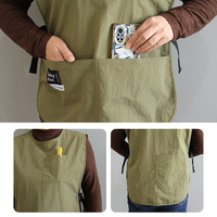 Tablier de cuisine unisexe style gilet pour essentiels de cuisson, tablier de charpentier, salopette de travail ultralégère pour chef et serveur