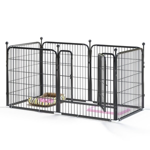 Factory Direct's High Quality Portable Metal Large Outdoor Indoor <span class=keywords><strong>Dog</strong></span> <span class=keywords><strong>Fence</strong></span> Valla de juego y Sports <span class=keywords><strong>Dog</strong></span> Metal <span class=keywords><strong>Fence</strong></span> - Product Image 2