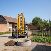 Foreuse pneumatique de puits profonds Qingquan 800m, grande machine de forage de puits d'eau
